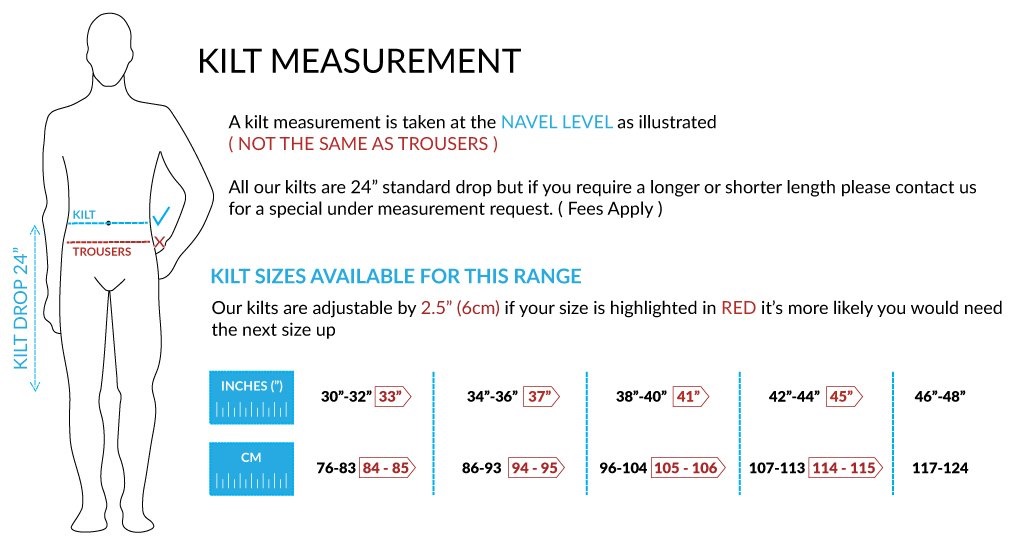 kilt measuring guide 2019